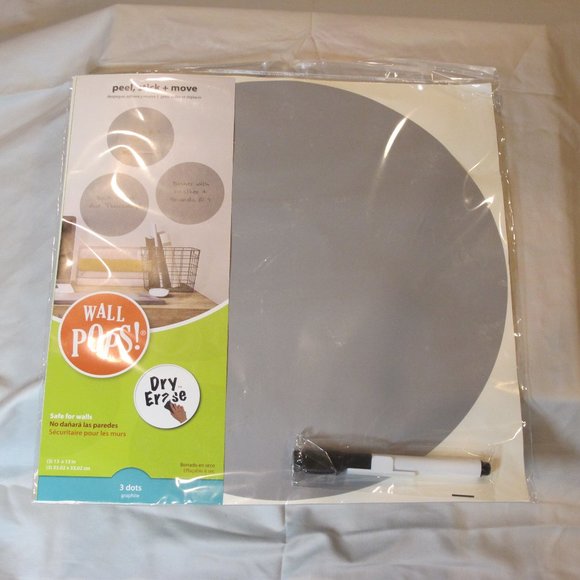 Accents | Wall Pops 3 Dry Erase Wall Stickers With Marker | Poshmark